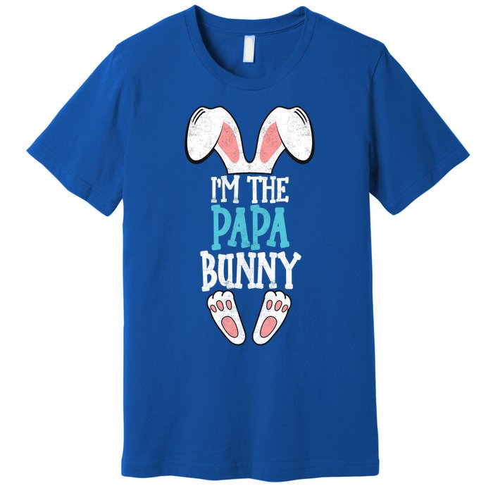 I'm The Papa Bunny Easter Day Funny Family Easter Pajama Meaningful Gift Premium T-Shirt