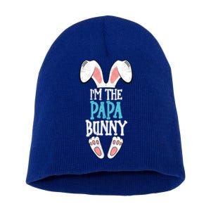 I'm The Papa Bunny Easter Day Funny Family Easter Pajama Meaningful Gift Short Acrylic Beanie