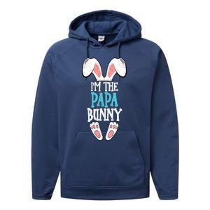 I'm The Papa Bunny Easter Day Funny Family Easter Pajama Meaningful Gift Performance Fleece Hoodie