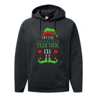 Im The Physical Education Teacher Elf Christmas Performance Fleece Hoodie