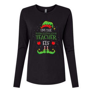 Im The Physical Education Teacher Elf Christmas Womens Cotton Relaxed Long Sleeve T-Shirt