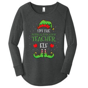 Im The Physical Education Teacher Elf Christmas Women's Perfect Tri Tunic Long Sleeve Shirt