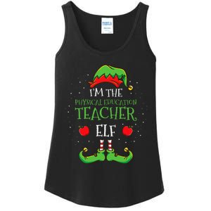 Im The Physical Education Teacher Elf Christmas Ladies Essential Tank