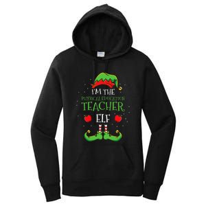 Im The Physical Education Teacher Elf Christmas Women's Pullover Hoodie