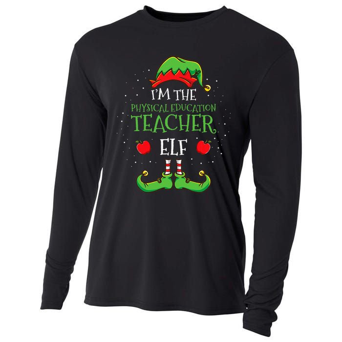 Im The Physical Education Teacher Elf Christmas Cooling Performance Long Sleeve Crew