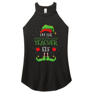 Im The Physical Education Teacher Elf Christmas Women's Perfect Tri Rocker Tank