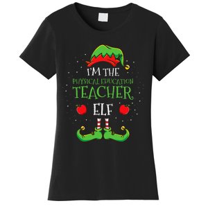 Im The Physical Education Teacher Elf Christmas Women's T-Shirt