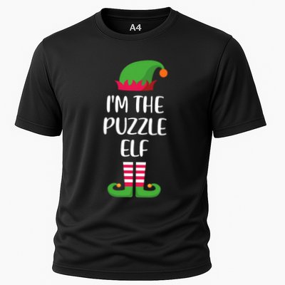 IM The Puzzle Elf Christmas Family Matching Group Funny Cooling Performance Crew T-Shirt