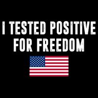 I Test Positive For Freedom USA Stripe Pom Pom Beanie