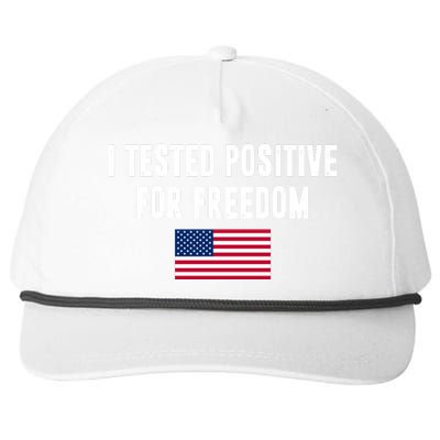 I Test Positive For Freedom USA Snapback Five-Panel Rope Hat