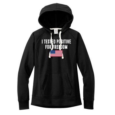 I Test Positive For Freedom USA Women's Fleece Hoodie