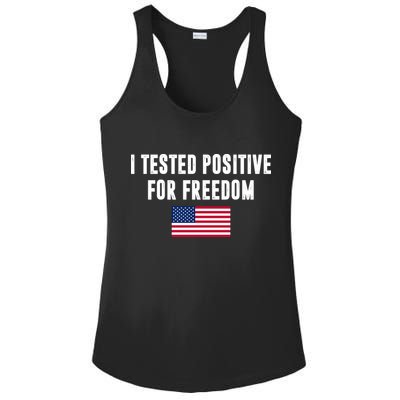 I Test Positive For Freedom USA Ladies PosiCharge Competitor Racerback Tank