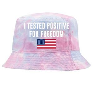 I Test Positive For Freedom USA Tie-Dyed Bucket Hat