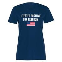 I Test Positive For Freedom USA Women's Momentum V-Neck T-Shirt