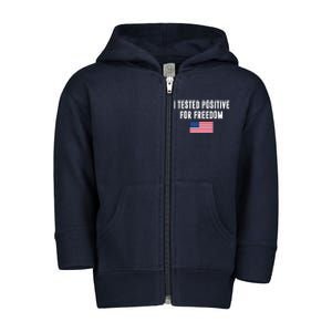 I Test Positive For Freedom USA Toddler Zip Fleece Hoodie