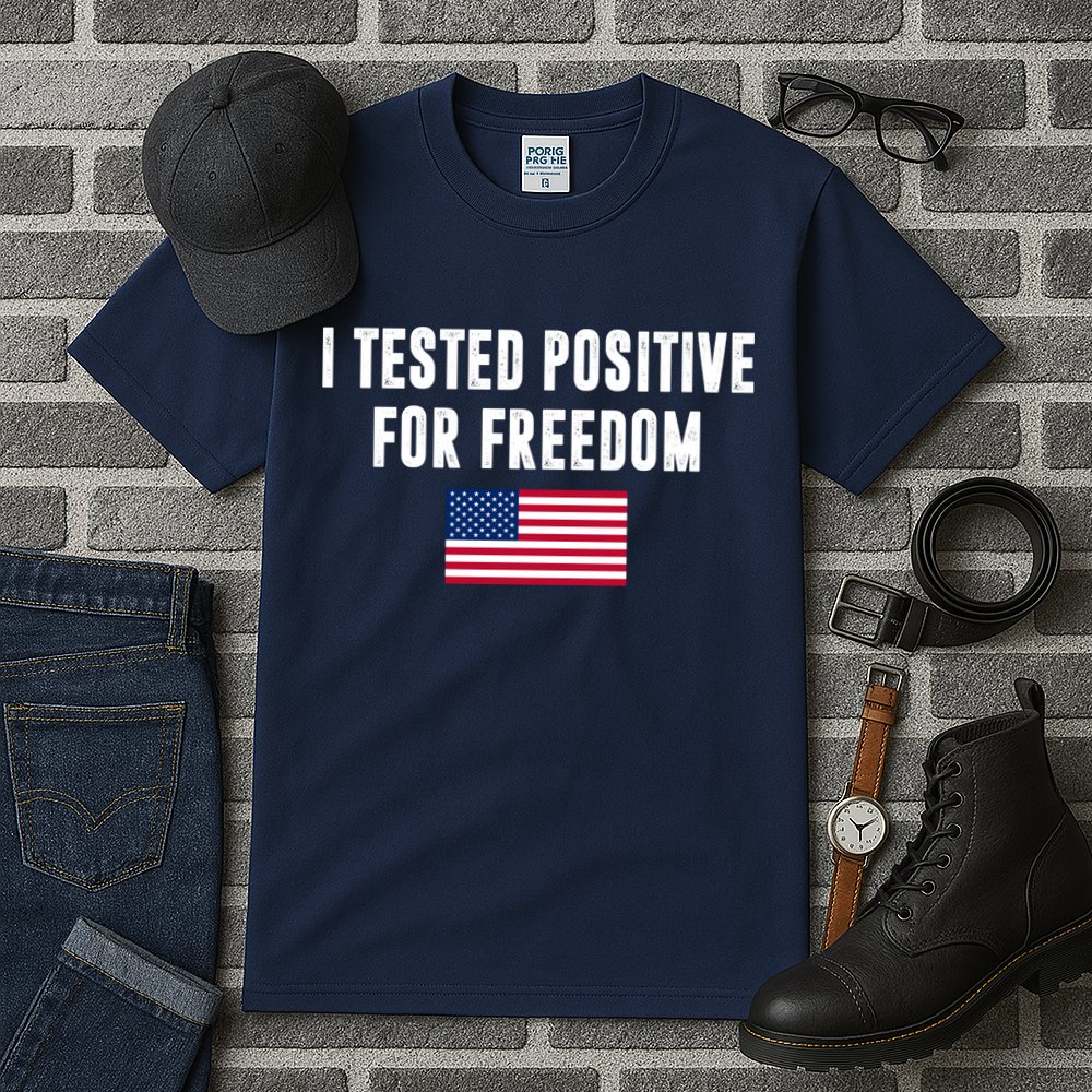 I Test Positive For Freedom USA Tall T-Shirt