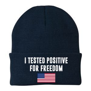 I Test Positive For Freedom USA Knit Cap Winter Beanie