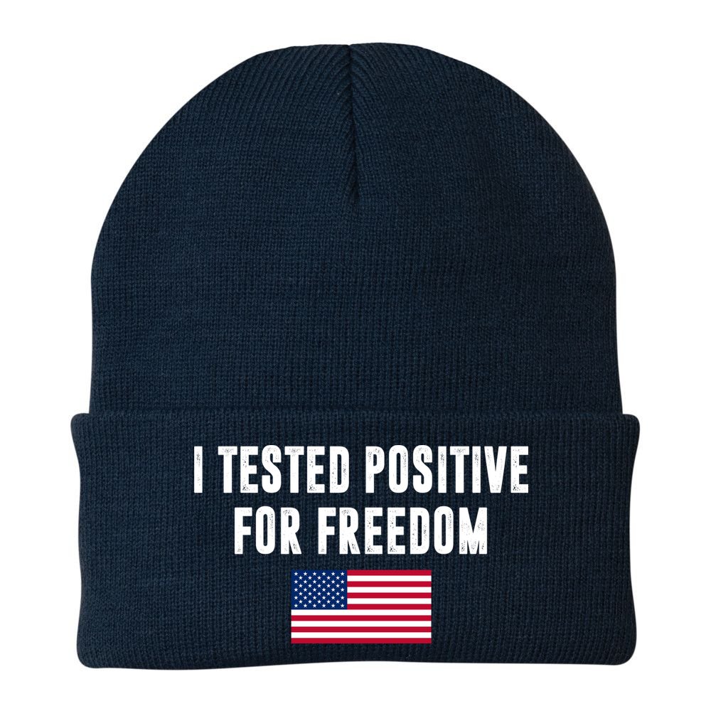 I Test Positive For Freedom USA Beanie