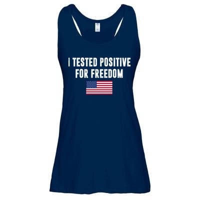 I Test Positive For Freedom USA Ladies Essential Flowy Tank