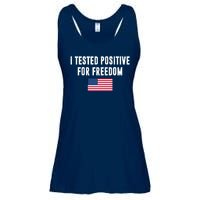 I Test Positive For Freedom USA Ladies Essential Flowy Tank