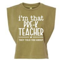 I’M That Pre K Teacher They Told You About Garment-Dyed Women's Muscle Tee