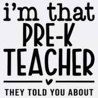 I’M That Pre K Teacher They Told You About Flat Bill Trucker Hat