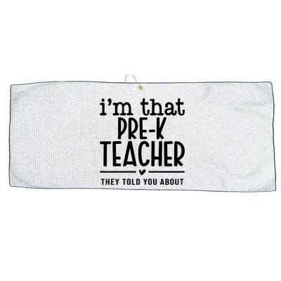 I’M That Pre K Teacher They Told You About Large Microfiber Waffle Golf Towel