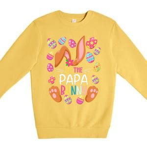 I'm The Papa Bunny Easter Funny Easter Mother's Day Gift Premium Crewneck Sweatshirt