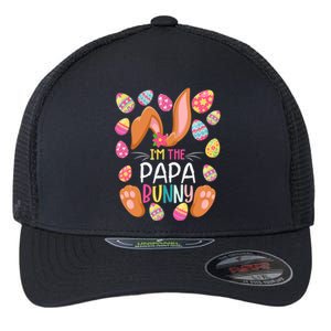 I'm The Papa Bunny Easter Funny Easter Mother's Day Gift Flexfit Unipanel Trucker Cap