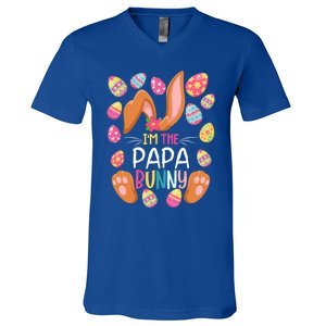 I'm The Papa Bunny Easter Funny Easter Mother's Day Gift V-Neck T-Shirt