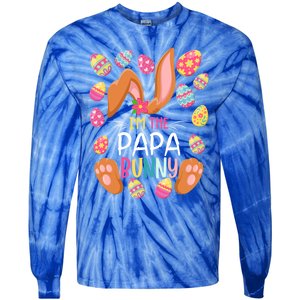 I'm The Papa Bunny Easter Funny Easter Mother's Day Gift Tie-Dye Long Sleeve Shirt