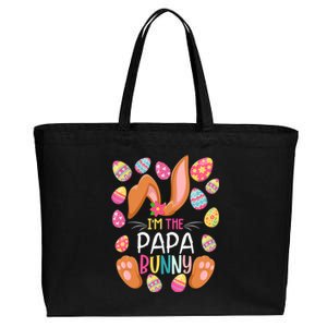 I'm The Papa Bunny Easter Funny Easter Mother's Day Gift Cotton Canvas Jumbo Tote