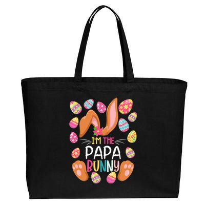 I'm The Papa Bunny Easter Funny Easter Mother's Day Gift Cotton Canvas Jumbo Tote