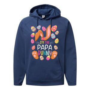 I'm The Papa Bunny Easter Funny Easter Mother's Day Gift Performance Fleece Hoodie