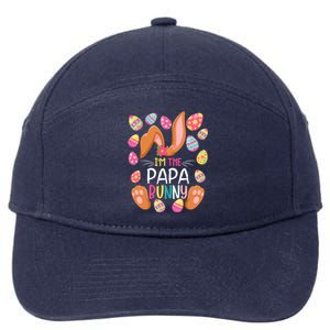 I'm The Papa Bunny Easter Funny Easter Mother's Day Gift 7-Panel Snapback Hat