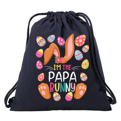 I'm The Papa Bunny Easter Funny Easter Mother's Day Gift Drawstring Bag