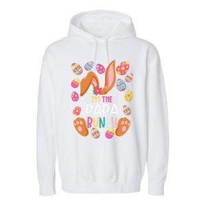 I'm The Papa Bunny Easter Funny Easter Mother's Day Gift Garment-Dyed Fleece Hoodie