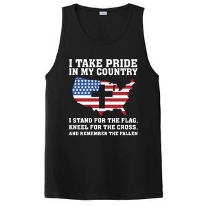 I Take Pride In My Country I Stand For The Flag American Gift PosiCharge Competitor Tank