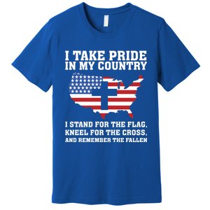 I Take Pride In My Country I Stand For The Flag American Gift Premium T-Shirt