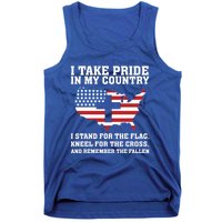 I Take Pride In My Country I Stand For The Flag American Gift Tank Top