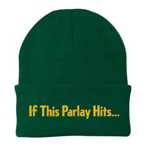 If This Parlay Hits Funny Betting Fans Knit Cap Winter Beanie