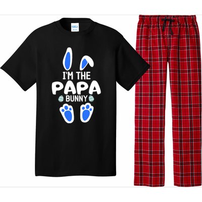 Im The Papa Bunny Humor Easter Day Cool Gift For Dad Tee Gift Pajama Set