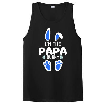 Im The Papa Bunny Humor Easter Day Cool Gift For Dad Tee Gift PosiCharge Competitor Tank