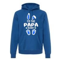 Im The Papa Bunny Humor Easter Day Cool Gift For Dad Tee Gift Premium Hoodie