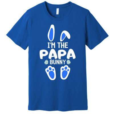 Im The Papa Bunny Humor Easter Day Cool Gift For Dad Tee Gift Premium T-Shirt