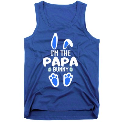 Im The Papa Bunny Humor Easter Day Cool Gift For Dad Tee Gift Tank Top