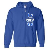 Im The Papa Bunny Humor Easter Day Cool Gift For Dad Tee Gift Full Zip Hoodie