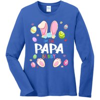 I'm The Papa Bunny Easter Party Matching Family Gift Ladies Long Sleeve Shirt