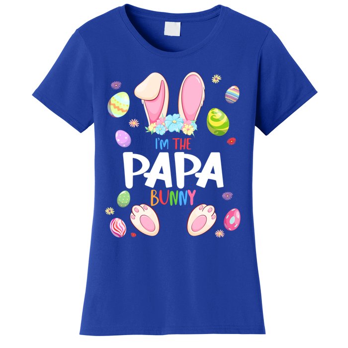 I'm The Papa Bunny Easter Party Matching Family Gift Women's T-Shirt