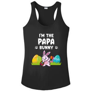 I'm The Papa Bunny Matching Family Easter Party Gift Ladies PosiCharge Competitor Racerback Tank